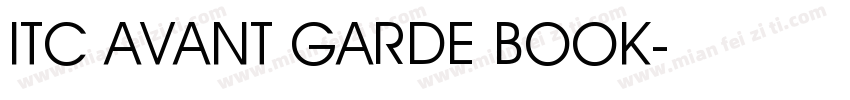 ITC AVANT GARDE BOOK字体转换